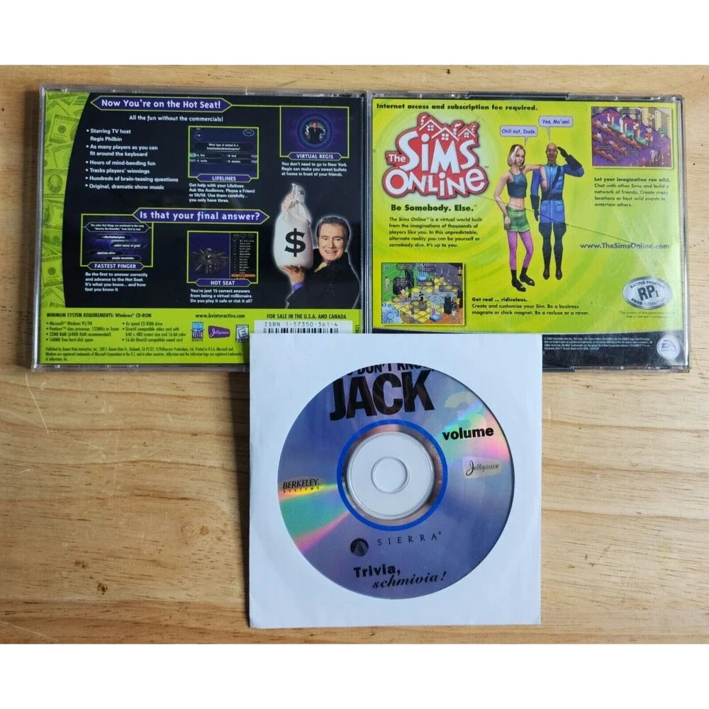 PC CD-Rom/DVD-Rom Games Lot of 8 Conan, Sims, Echo, Deal or No Deal & Others